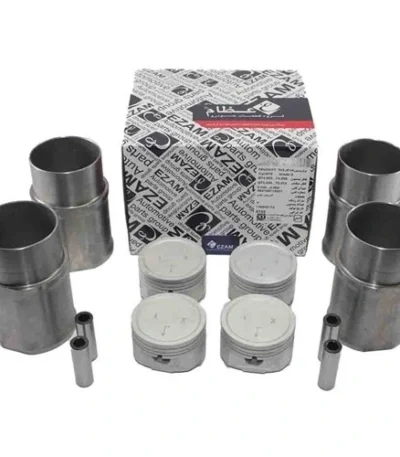 پیستون TU5JP4K عظام (alt: پیستون TU5JP4K با گژن پین عظام) گژن پین پیستون TU5 عظام (alt: گژن پین پیستون TU5JP4K عظام) نصب پیستون TU5JP4K در سیلندر موتور (alt: نصب پیستون TU5JP4K عظام با گژن پین)